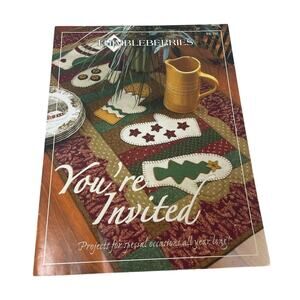 VIntage 2005 Thimbleberries You're Invited Sewing Craft Projects All Year Book
